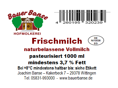 Frischmilch Natur