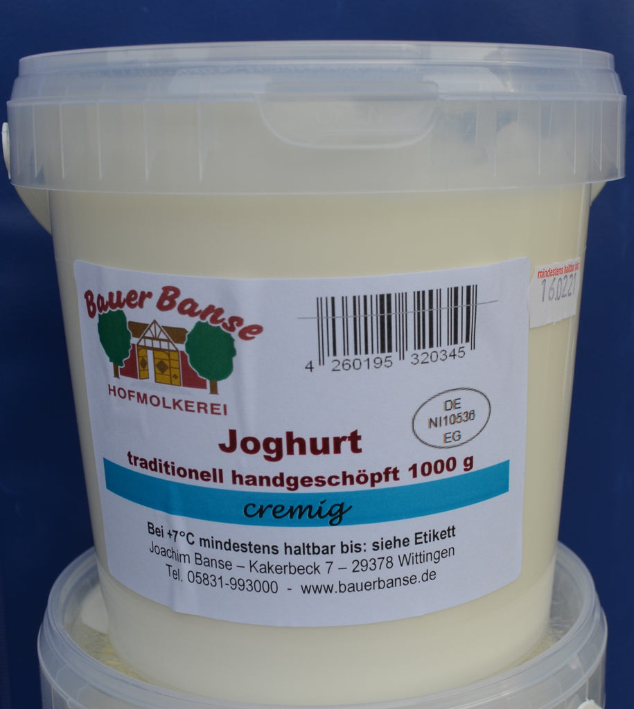 Joghurt natur 7 % Fett im Eimer