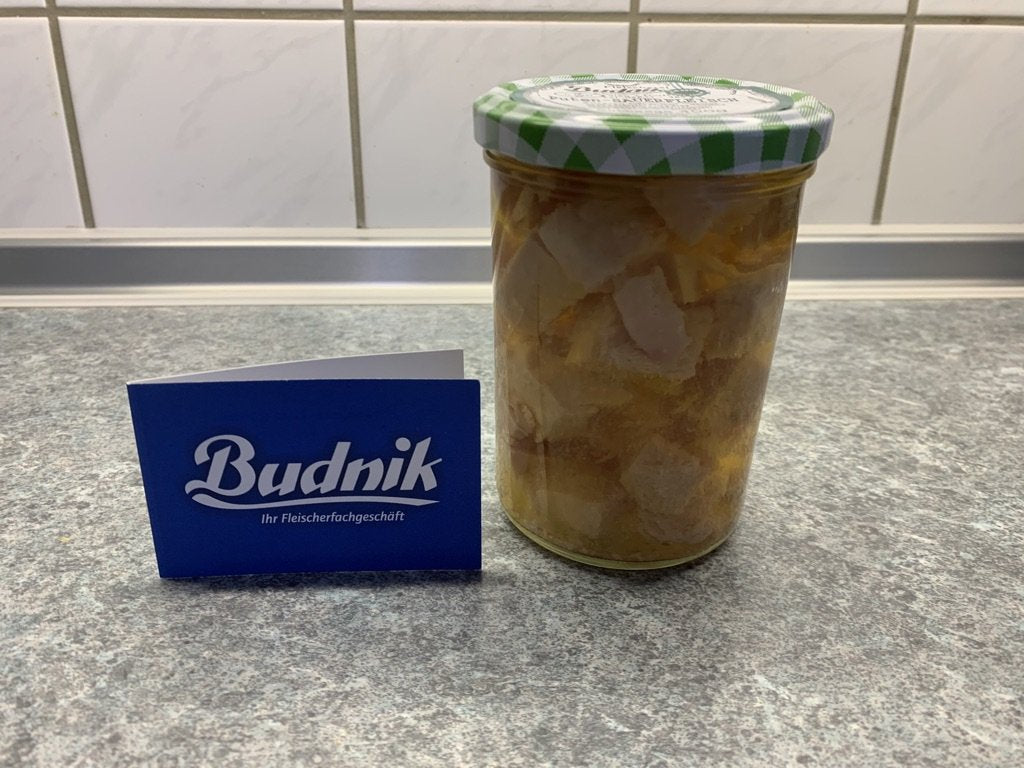 Hausmacher Sauerfleisch Grün "Pute" im Glas