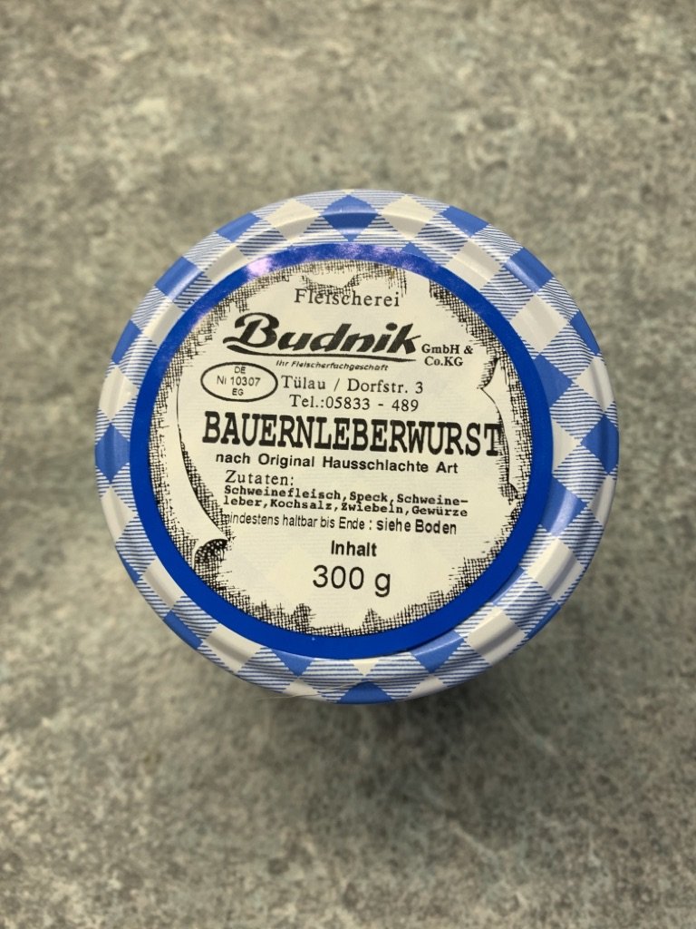 Bauernleberwurst im Glas