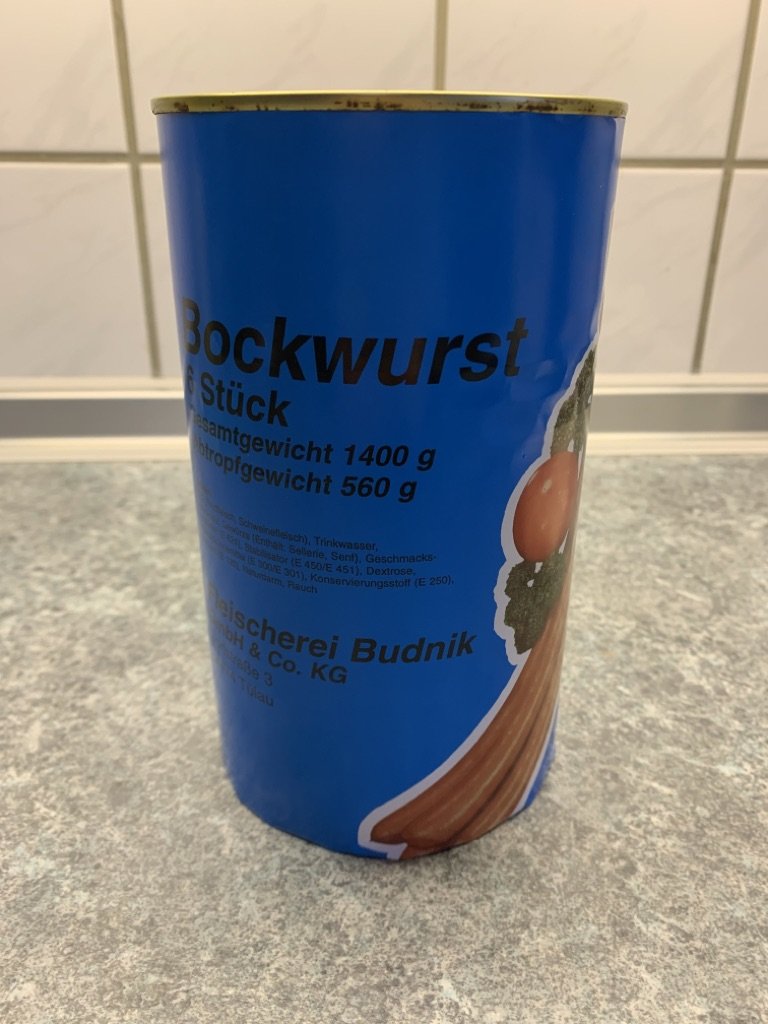 Bockwurst in der Dose